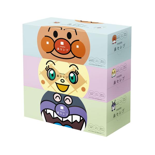 ネピア アンパンマン鼻セレブ テイシュ 180組 3コパック : webby shop
