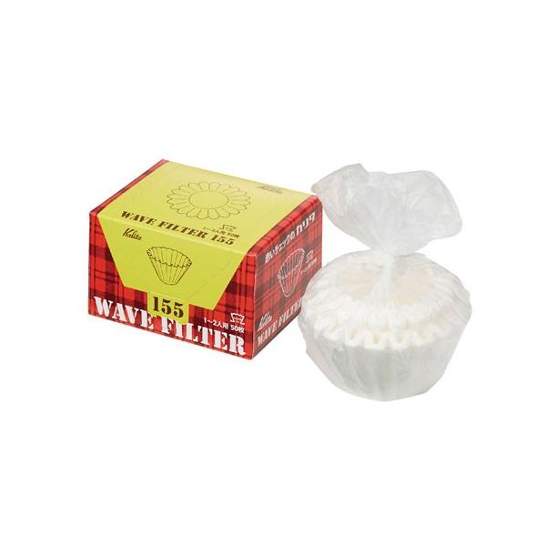 品番：KWF-155仕様：1〜2人用・ドリッパーとの接触面が少ないので、フィルター内のかたよった所にお湯がたまらずすみやかにドリップされます。※ガラスドリッパー専用フィルターです。Kalita / かりた