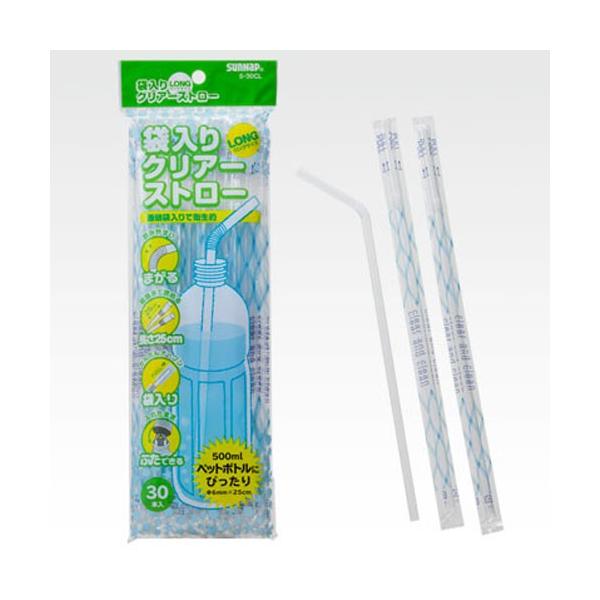 500mlペットボトルにぴったりのサイズです。本体サイズ： 口径6mm×25cmパック入数： 30本入本体材質： ポリプロピレンsunnap / さんなっぷ使い捨て / パーティー / アウトドア
