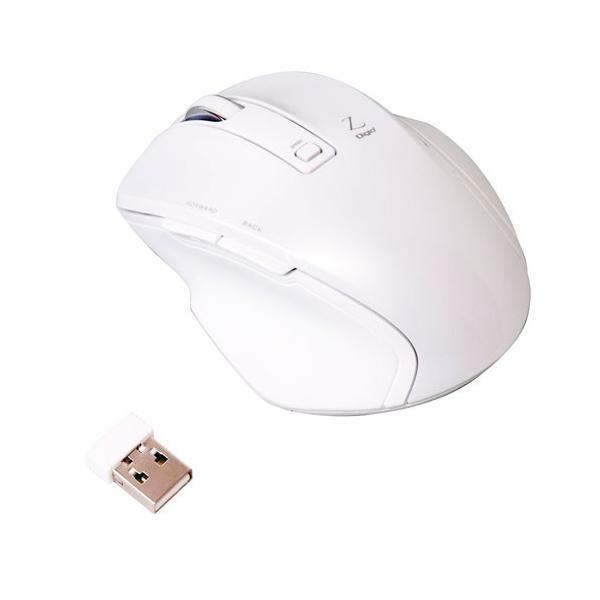 �i�J�o���V Digio2 ���^�����}�E�X Z 5�{�^�� �u���[LED �z���C�g MUS-RKF119W