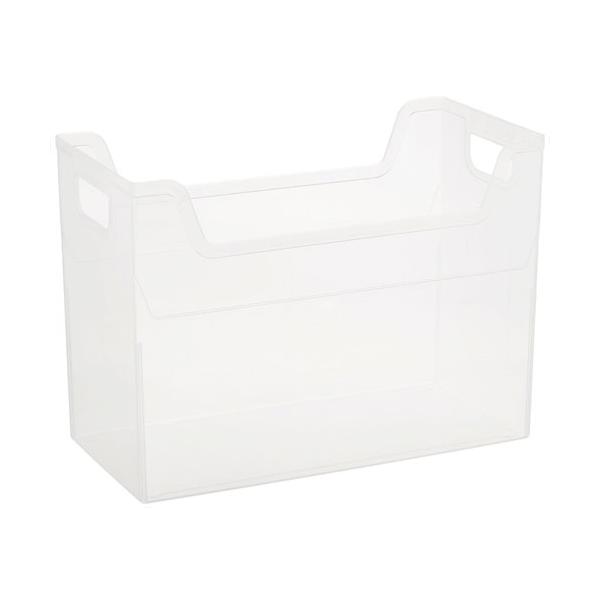 キャパティEシリーズ、“シンプルイズベスト”スタンダードな樹脂製ファイルボックス。●棚や引き出しにもピッタリサイズ。■商品詳細本体寸法： W162xD329xH237mm本体重量： 0.40kg材質： ポリプロピレン付属品： インデックスシ...