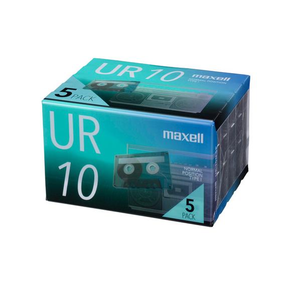 オーディオ カセットテープ カセットテープ 10分 5巻パック 厚型ケース入り おそうじリーダーテープ採用 音楽カセット UR-10N5P maxell マクセル MAXELL