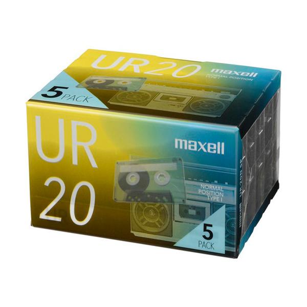 マクセル maxell カセットテープ「UR」 20分 5巻パック UR-20N5P