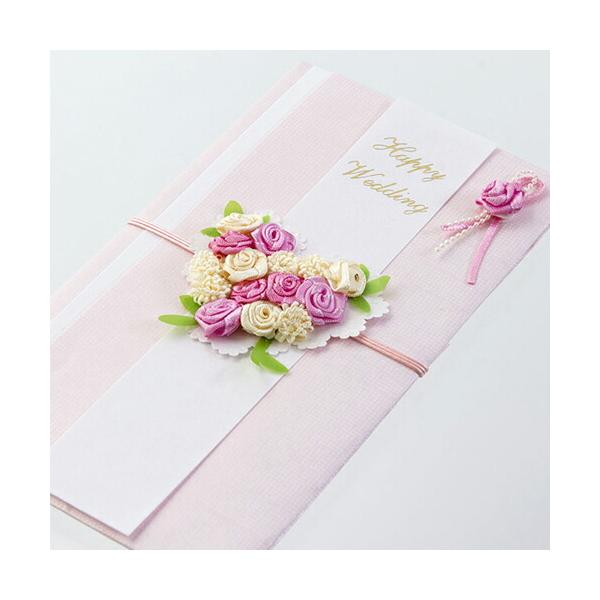 他サイト： ミドリ 金封154 結婚祝 ハートブーケ柄 ピンク 25154006の商品画像