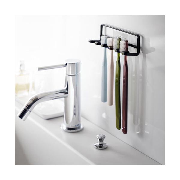 他サイト： 山崎実業 フィルムフック 歯ブラシホルダー タワー tower 5連 ブラック 4521の商品画像