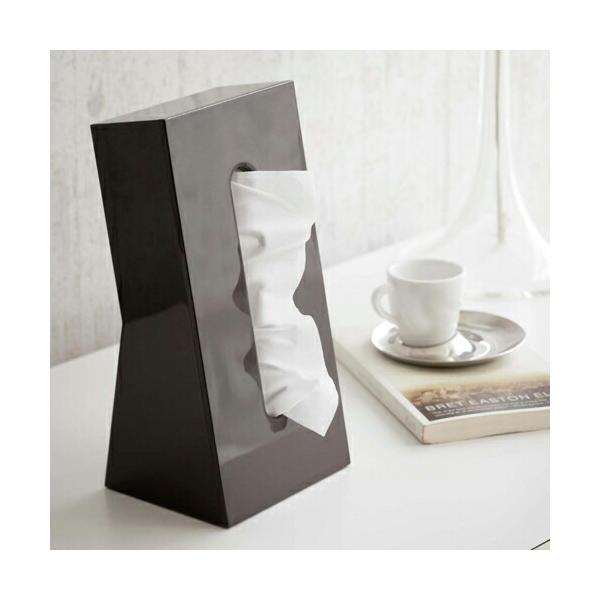 スリムに立てて置ける省スペースティッシュケース。シンプルでスタイリッシュなデザインなのでリビングにパウダールームに置く場所を選びません。本体：ＡＢＳ樹脂対応サイズ：高さ約5.3cmまでの一般的な薄型サイズのティッシュボックスに対応しています...