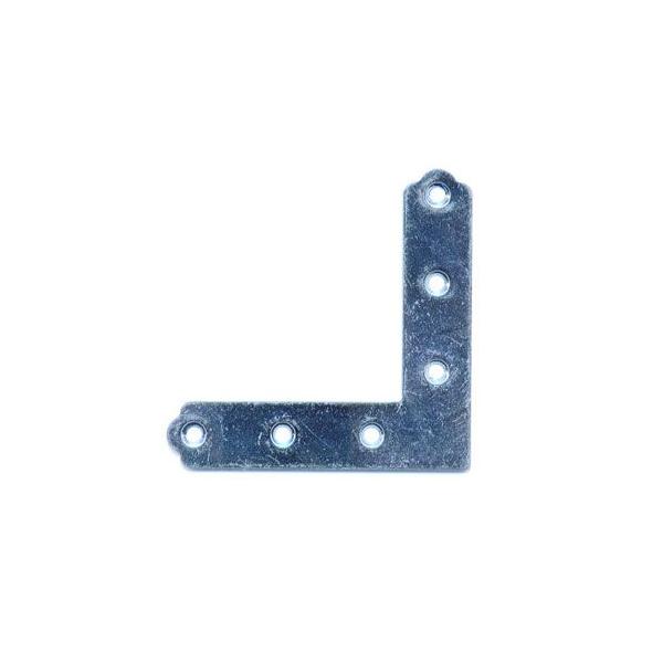 補強金具・接合金具としてお使いください。　材質：鉄　仕上げ：クロームメッキ