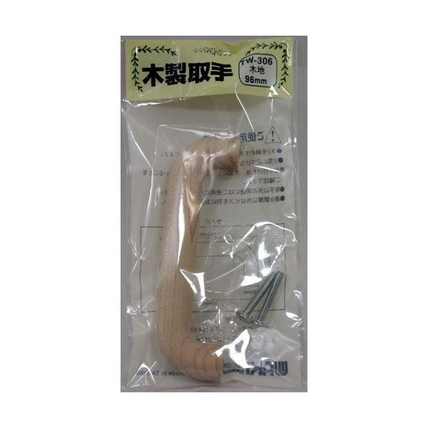 塗装していない生地材の取っ手です。模様替えや修理に・取替えや交換・追加に。サイズ：横幅（mm）最大112　　ビスピッチ：（mm）96　　　　　高さ：（mm）32１個入り材質：楓（天然木）　　仕上：生地（木地）付属品：トラスビスＭ４ｘ25ｍｍ