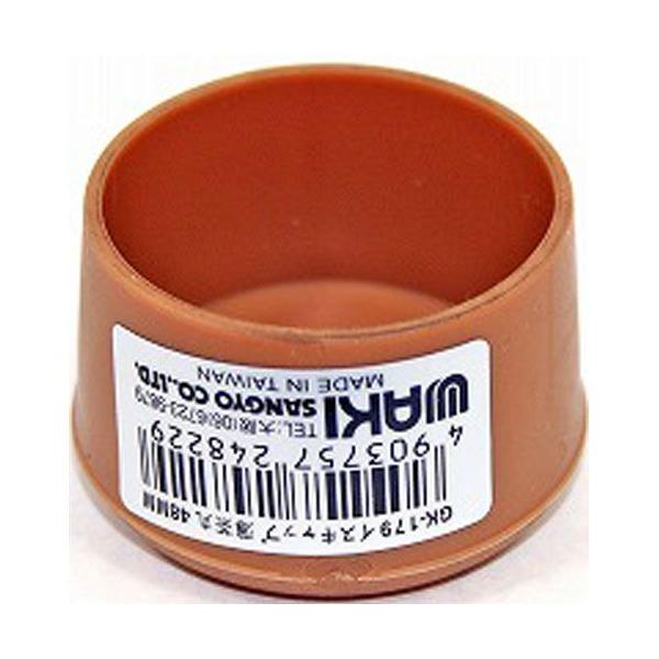 用途：家具やイス等の脚のキャップにはめて床のキズ防止に、音防止に特長：耐磨耗性に優れ、変形・風化・色落ちしにくいエラストマー樹脂製。床面への衝撃をやわらげる。サイズ：内径48mm入数：1個材質：エラストマー樹脂・足とイスキャップにすき間がで...