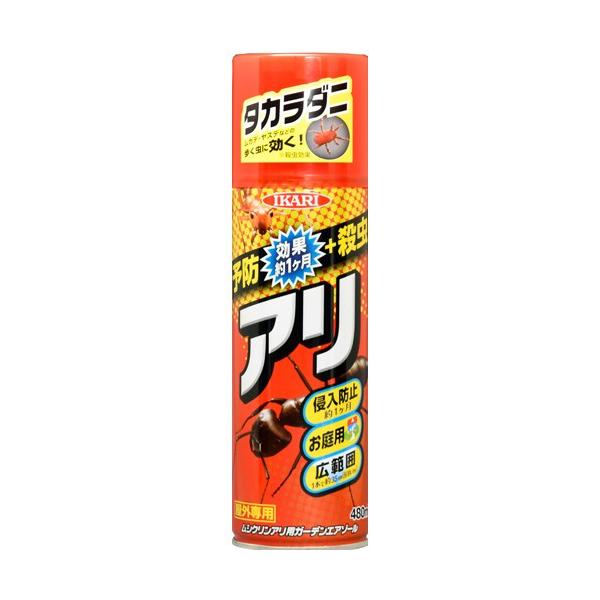 他サイト： イカリ消毒 ムシクリン アリ用ガーデンエアゾール 480mlの商品画像