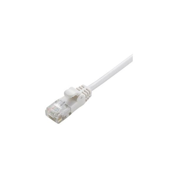 �G���R�� ELECOM 3m CAT6���� ���炩LAN�P�[�u�� LD-GPY/WH3�i�z���C�g�j