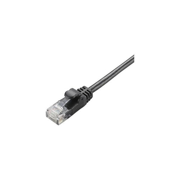 �G���R�� ELECOM 5m CAT6���� ���炩LAN�P�[�u�� �u���b�N LD-GPY/BK5