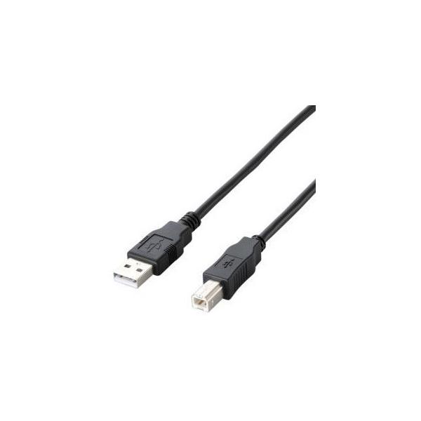 �|�X�g���� �G���R�� ELECOM [3.0m]EU RoHS�w�ߏ����G�RUSB2.0�P�[�u���iA-B�^�C�v�j U2C-JB30BK
