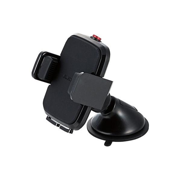 GR ELECOM ԍڃz_[ X}zX^h iPhone X}[gtH QzՃ^Cv ubN P-CARS02BK