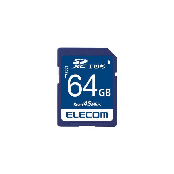 �|�X�g���� �G���R�� ELECOM SD �J�[�h 64GB UHS-I U1 �f�[�^�����T�[�r�X MF-FS064GU11R