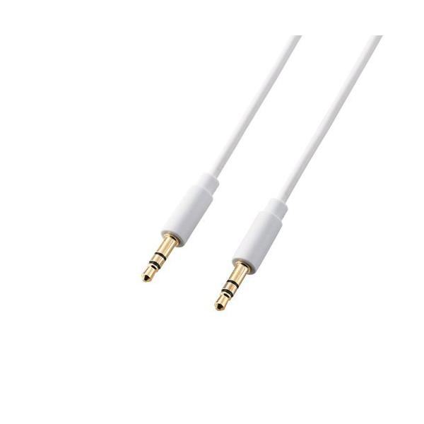 �G���R�� ELECOM AV�P�[�u�� �~�j�R���|�p 3.5�ӃI�[�f�B�I�P�[�u�� �z���C�g 1.0m DH-MMIP10WH