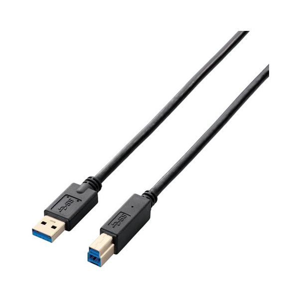 �|�X�g���� �G���R�� ELECOM USB3.0�P�[�u���iA-B�j USB3-AB20BK/RS