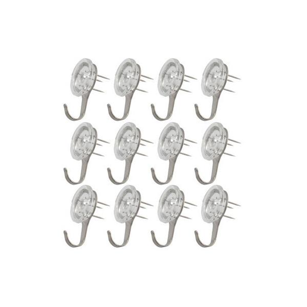 他サイト： 大一鋼業 ECコード スリーピン フック クリア お徳用 12個 TH-C2の商品画像