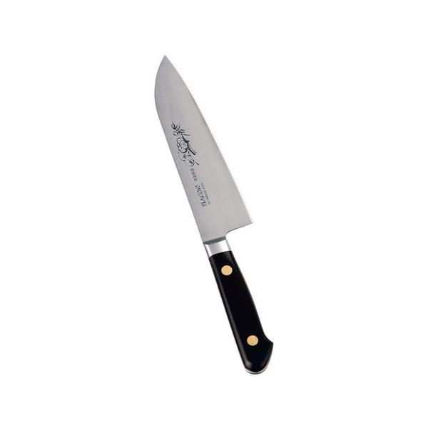 Misono スウェーデン鋼 三徳包丁 花彫刻入 180mm No.181M (包丁 Misono スウェーデン鋼 三徳包丁 花彫刻入 180mm No.181M (包丁