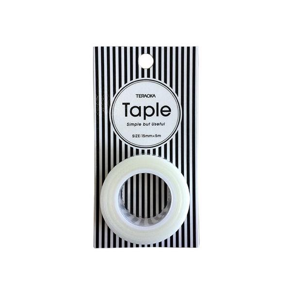 TERAOKA かわいい養生テープ「Taple」 透明 15mm×5m 8152700