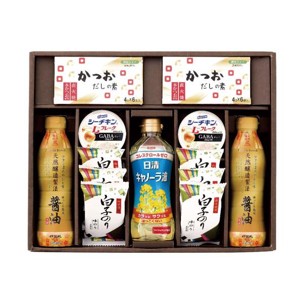 ▲商品の特性上、基本的にご返品を承ることが出来ません。何卒ご了承ください。（返品・キャンセル不可）厳選した食卓の必需品を心を込めてお届け。■サイズ・内容天然醸造しょうゆ(濃口)450ml×2本・はごろもシーチキンLフレークGABA入り70g...