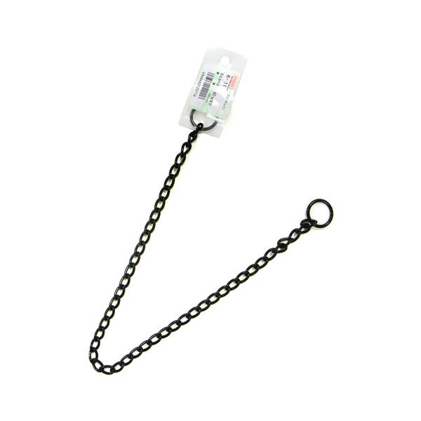 【商品説明】両端に溶接リングをセットした、電着塗装のカラフルなチェイン【用途】転倒防止・連結部品・張り固定に。【色】黒【材質】鉄【サイズ】鎖の太さ(mm)：2全長(mm)：450表面処理：黒参考使用荷重(kg)：40【注意】参考使用荷重を超...