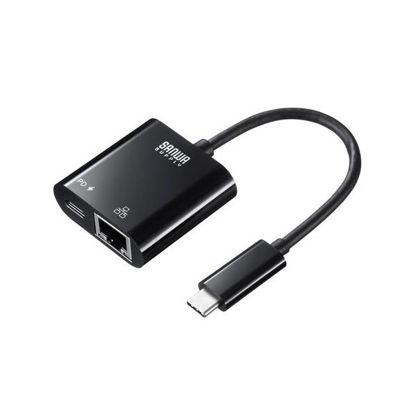 TTvC USB3.2 TypeC-LANϊA_v^ PDΉ ubN USB-CVLAN7BK