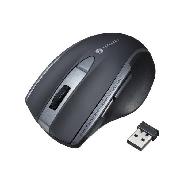 �T�����T�v���C �É����C�����X�u���[LED�}�E�X 5�{�^�� �u���b�N MA-WBL166BK