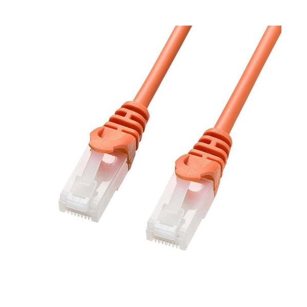 �|�X�g���� �T�����T�v���C �c���܂�h�~CAT5eLAN�P�[�u�� 1m �I�����W LA-Y5TS-01D