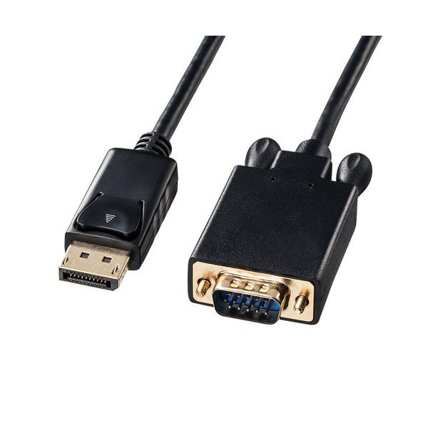 �T�����T�v���C DisplayPort-VGA�ϊ��P�[�u�� 1m �u���b�N KC-DPVA10