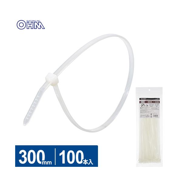 【特長】● 電線の結束、配線のまとめなどに便利です。● 作業性のよいスリムタイプ● 屋内用【仕様】■ 白■ 結束径：2〜76mm■ ループ引張強度：178N/18.1kgf■ 使用温度範囲：-40℃〜85℃■ 主原料：難燃性UL94V-2■...