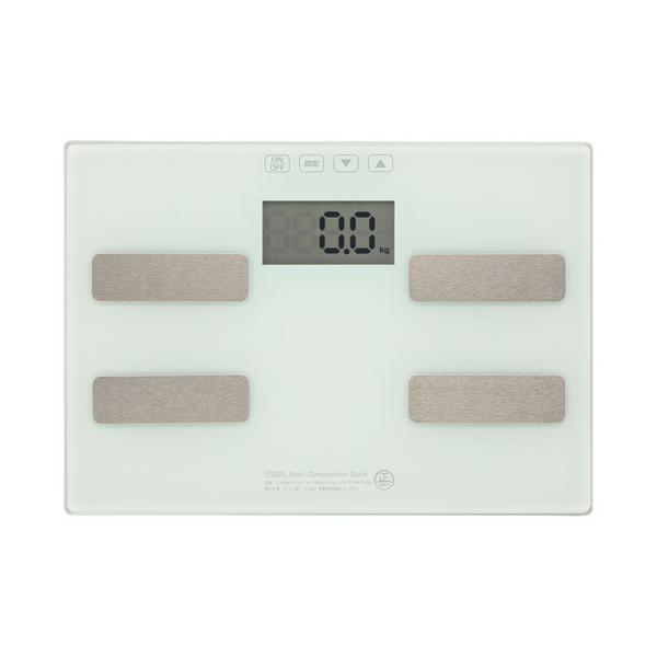 【特長】●「目標体重まであと〇〇kg」を表示●体重、体脂肪率、BMI指数、基礎代謝、前回差を表示●強化ガラス製測定台●カラーはホワイト●単4形乾電池3本(別売)【仕様】最大計量(ひょう量)：150kg最小表示(目量)5〜50kg：0.1kg...