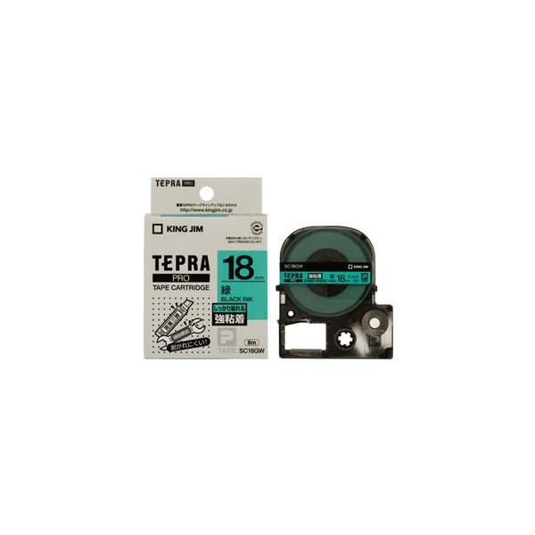�L���O�W�� KING JIM �e�v�� PRO�e�[�v ���S�� 18mm �� SC18GW