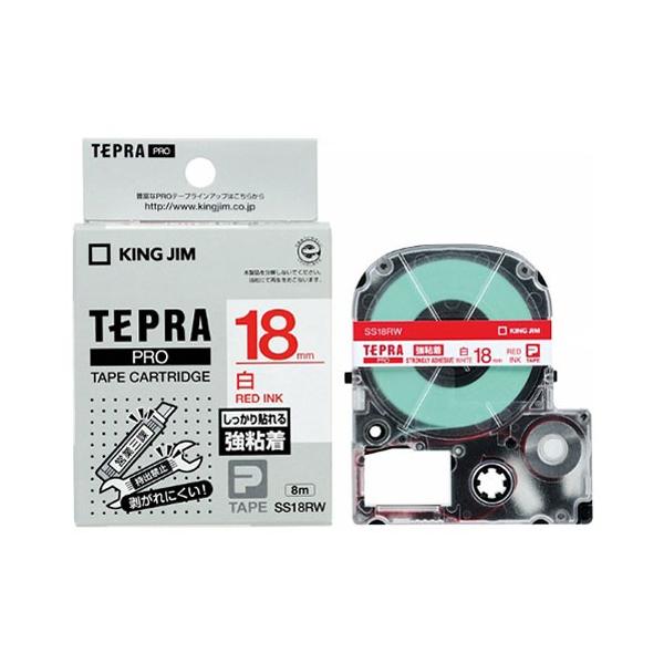 �L���O�W�� KING JIM �e�v�� PRO�e�[�v���S�� 18mm �� SS18RW