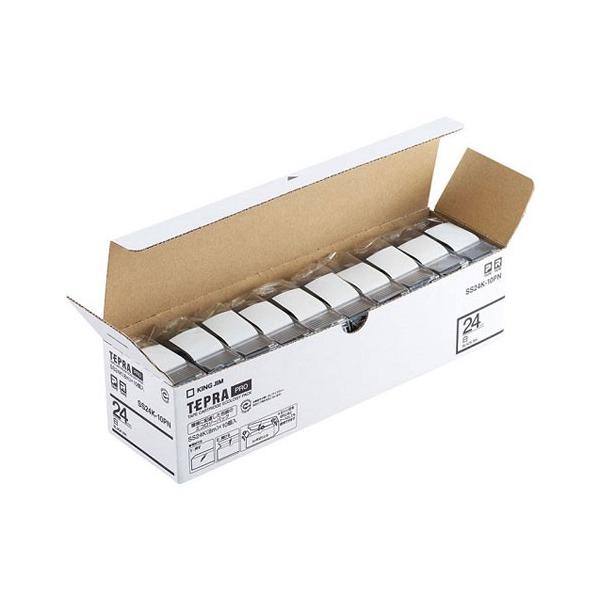 �L���O�W�� KING JIM PRO�e�[�v �G�R�p�b�N �����x�� 24mm 10�� SS24K-10PN