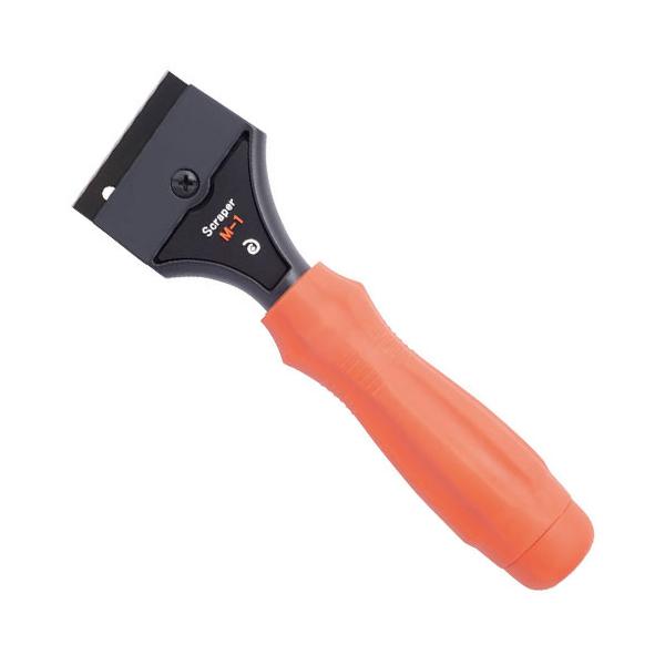 小回りの効く狭巾タイプ。【商品サイズ】幅53×高さ190×奥行30mm 重量220g【用途】細かいはがし作業、削り作業に、シール・ラベルなどの付着物ながしに。【機能・特徴】狭巾タイプです。替刃は本体に収納出来ます。【仕様】刃渡り：50mm刃...