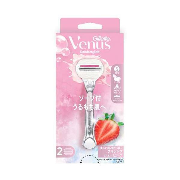 Venusトータルリステージ                          ●うるもち肌へ●剃った後もついついさわりたくなる、うるもち感●お出かけ先でも、デートでも●ソープ付…おでかけ直前に剃るときでも水にぬらすだけ。イチゴ畑の香り。●...