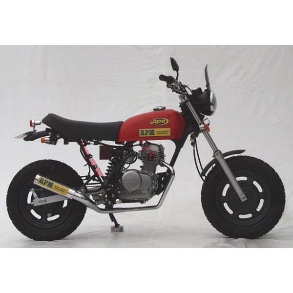 エイプ　50 100 RPM管マフラー RPM アールピーエム RPM50フルエキゾーストマフラー