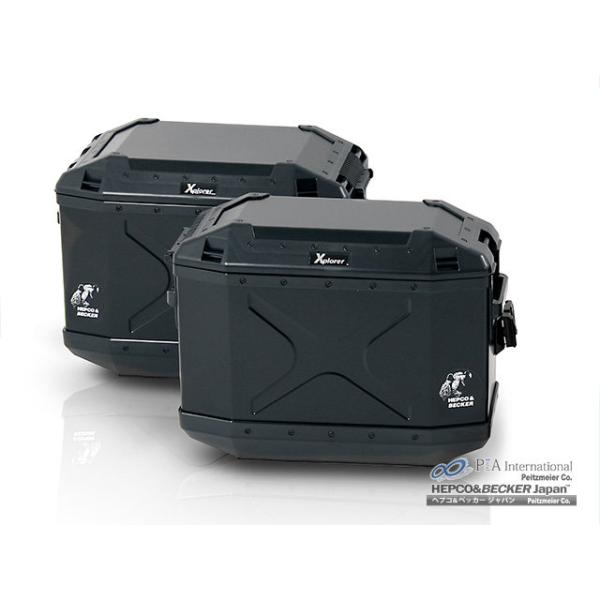 ヘプコ&ベッカー　HEPCO＆BECKERエクスプローラー　パニアケース左右 ヘプコ＆ベッカー HEPCO＆BECKER サイドケース Xplorer