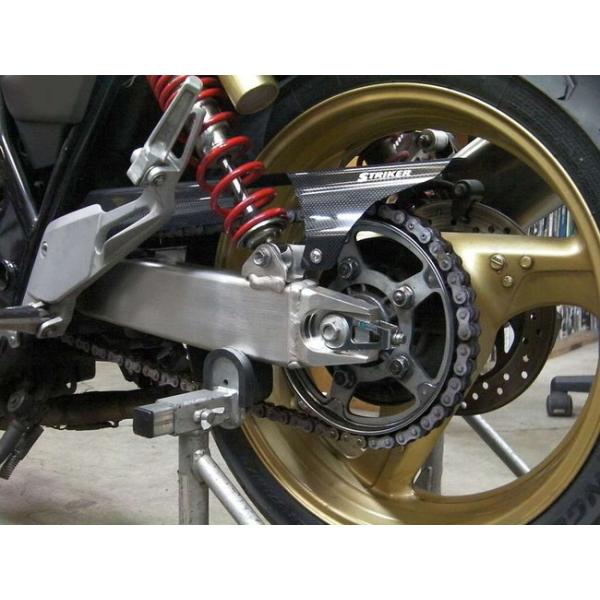 STRIKER ストライカー カーボンチェーンカバー CB400スーパーフォア CB400スーパーボルドール HONDA ホンダ チェーンカバー 外装