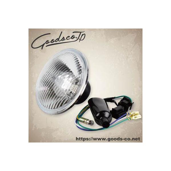 バイク用ヘッドライト 5-3/4ベイツライトキット GOODS（グッズ） 5-3/4インチ ベイツライト用 ライトユニット ヘッド