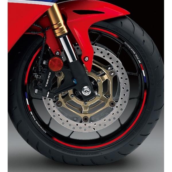 MDF MDF:エムディーエフ トリコロール リムストライプ カラー:レッドタイプ サイズ:14インチ :21432623:ウェビック2号店 通販 エムディーエフ(MDF) リムストライプ ストロボタイプ レッド 6mm幅 14インチ RIM-6M-STRD-14