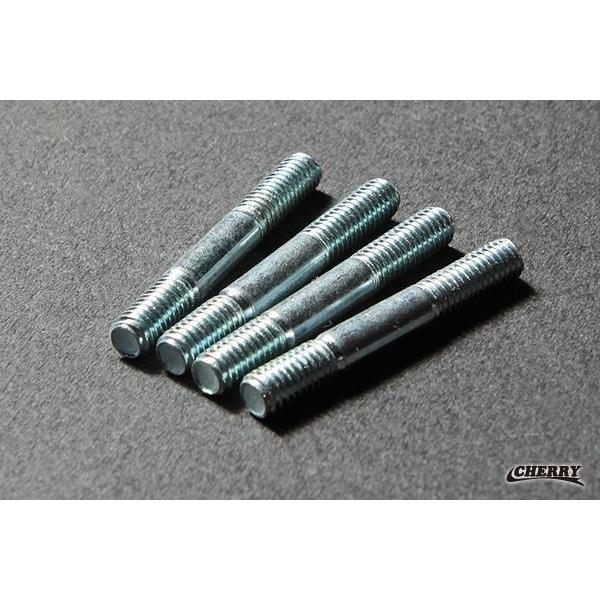 【298】6mm マフラースタッドボルト M6x45mm 4本セット Z1Z2