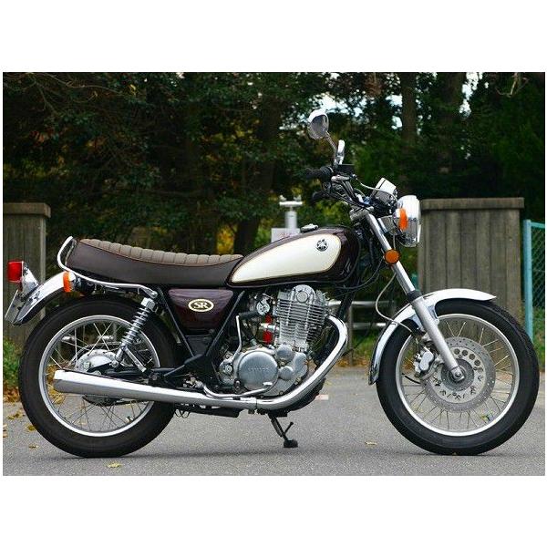 NOJIMA ノジマ ビンテージメガホン クローム スリップオンマフラー SR400 YAMAHA ...