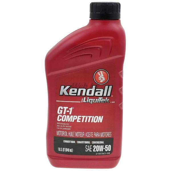Kendall（ケンドル） GT-1 Competition Motor Oil 【20W-50】【4