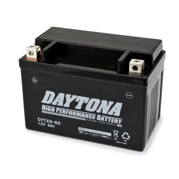 在庫有 フル充電済み デイトナ ハイパフォーマンスバッテリー MFバッテリー DYTX9-BS DAYTONA 品番 92882
