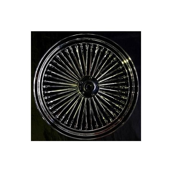 部品屋K&W キングスポーク ホイール クローム/クローム18×5.5J HARLEY