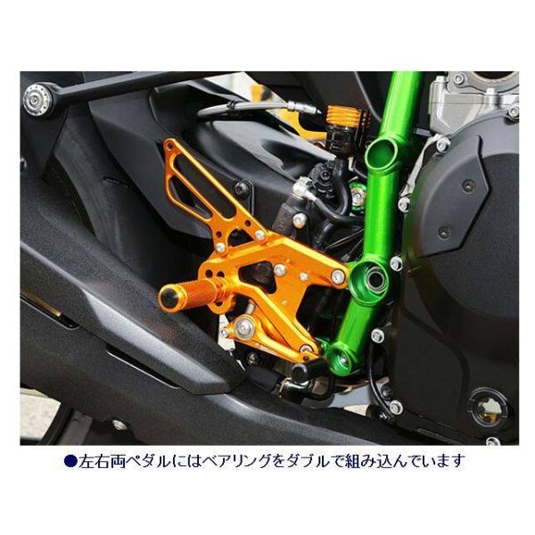 BABYFACE ベビーフェイス バックステップ カラー：ブラック ニンジャ H2 KAWASAKI カワサキ ステップ 足回り