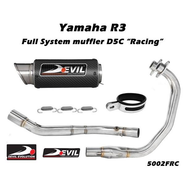 DEVIL Evolution System マフラーYZF-R25.MT25 YAMAHA DEVIL デビル YZF-R25 MT25 EVOLUTION スリップオン