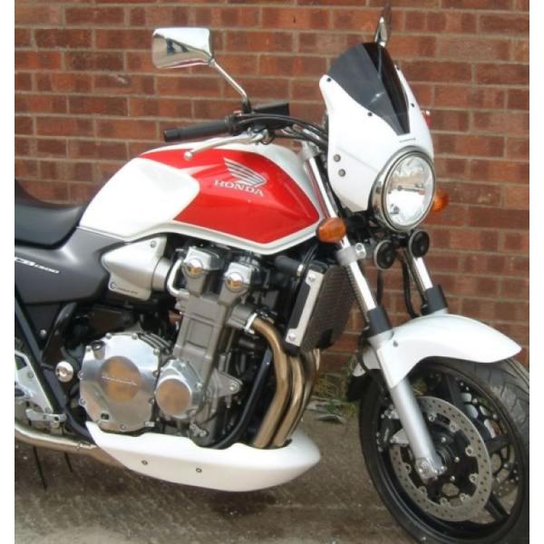 Pyramid Plastics s~bhvX`bN A_[JE/X|C[(Belly Pan^Spolier) J[FGloss White CB1300 -2007 HONDA z_ A_[JE